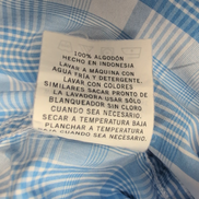 Chemise nautica bleu à carreaux Manche courte Taille XL Une poche logo bred bleu