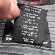 Chemise Harley Davidson XL Gris Rayures Manches courtes HD N°1 2 Poches