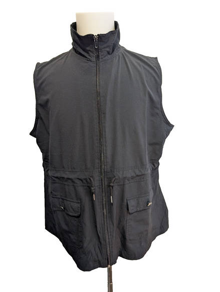 Veste Lee Riders Coupe-vent Sans Manche Noir Ultra Élastique Taille XL