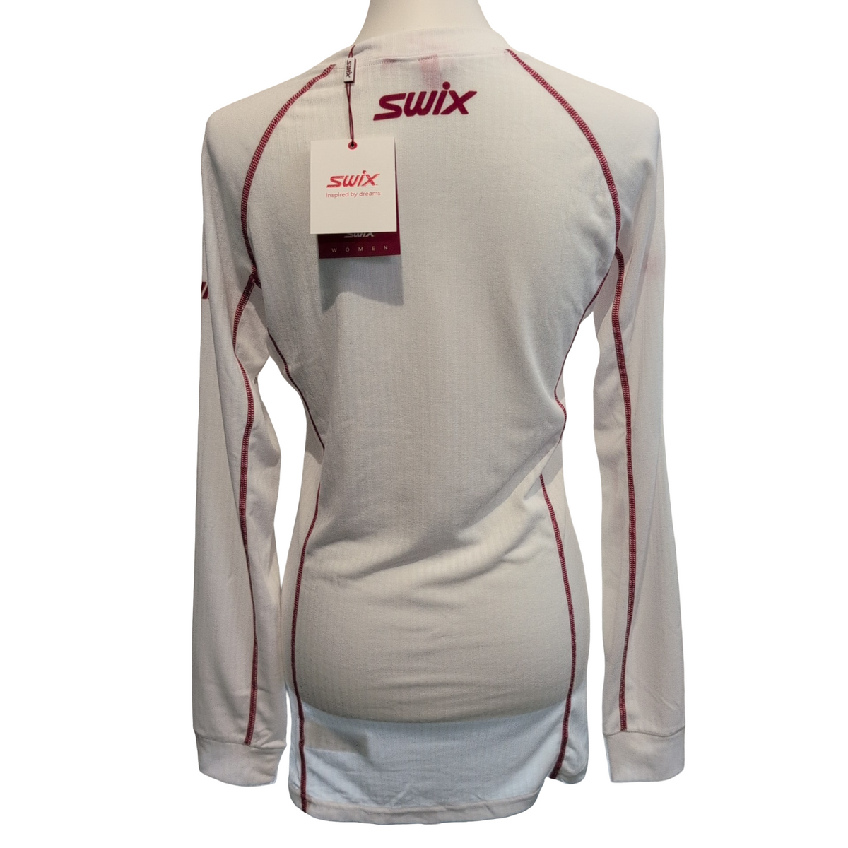 T-shirt Running Femme SWIX Race X Taille L Blanc Rouge Technique Neuf