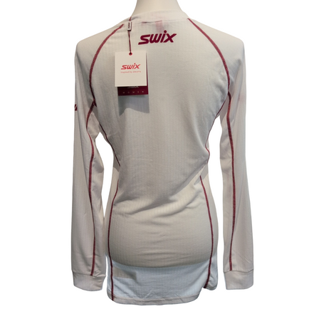 T-shirt Running Femme SWIX Race X Taille L Blanc Rouge Technique Neuf
