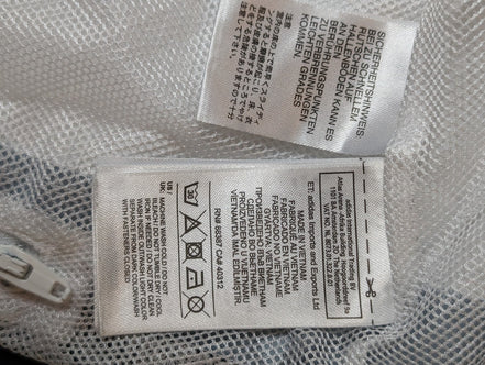 Veste Adidas Trainer Blanche Taille XL (Coupe large - Mesures réelles)