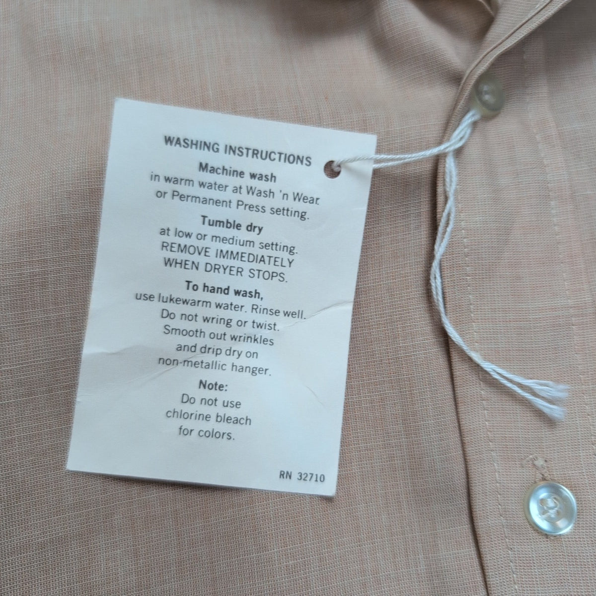 Chemise Shitton East neuve S beige manches courtes col boutonné USA