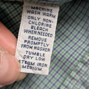 Chemise Polo Ralph Lauren Shirt L Blake Carreaux Vert Violet Two-Ply Button Down