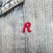 Chemise Replay Western Jean Bleu XL Manches Courtes 100% Coton Vintage
