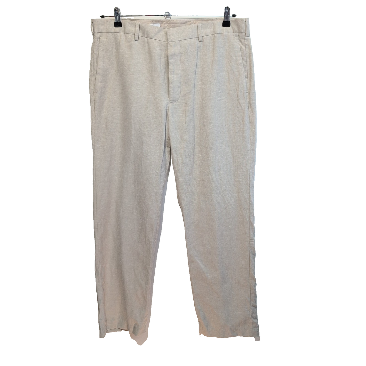 Pantalon Cuba Vera Lin Mélangé Crème Chino Taille W36 L32