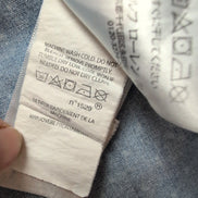 Chemise Polo Ralph Lauren L 14-16 Ans Bleu Étoiles Effet Jean Manches courtes