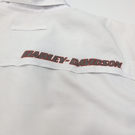 Harley Davidson Chemise Blanche Manches Longues Homme Taille L Ventilée