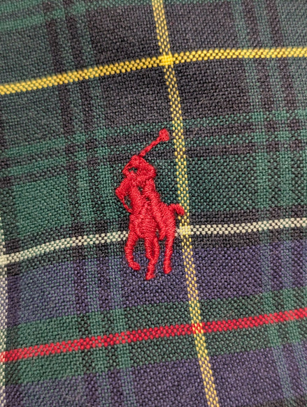 Chemise Ralph Lauren Carreaux Multicolores Manches Longues Custom Fit - Taille M