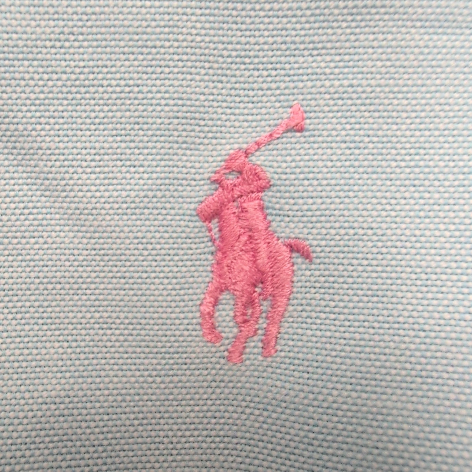 Chemise Ralph Lauren Taille XXL Classic Fit Bleu Ciel Oxford Logo Rose Hong Kong