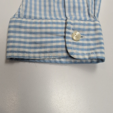 Chemise Polo Ralph Lauren XXL Blake Bleue Carreaux 100% Coton Logo Bleu Marine