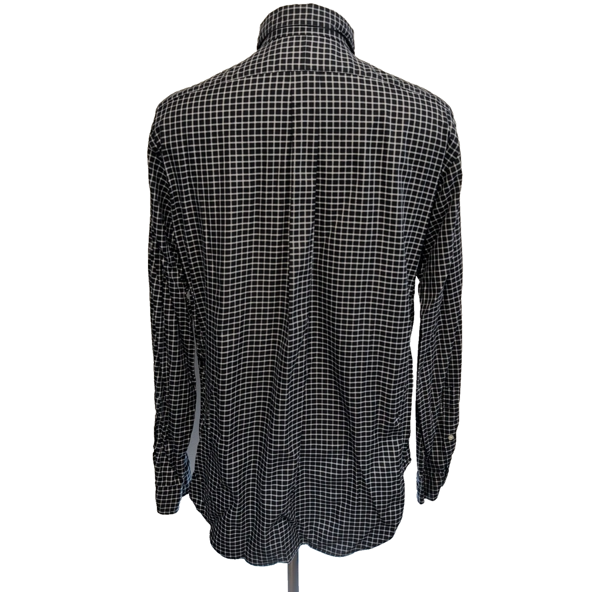 Chemise Ralph Lauren L Noire Carreaux Blancs Classic Fit Button Down Coton