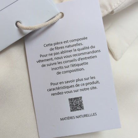 Chemise Hawaïenne Femme Emilie.K S Neuve Étiquette 100% Viscose Blanc Dégradé