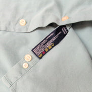 Chemise Nautica Vintage Oxford M Vert Pâle Uni 100% Coton