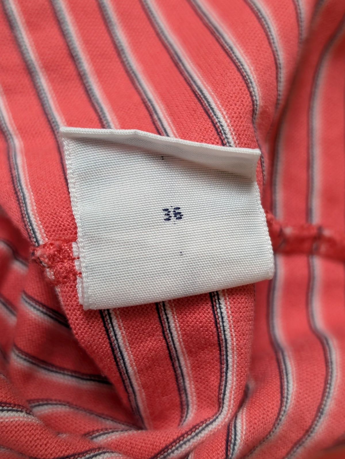 Polo manches courtes Polo Ralph Lauren Golf L rose rayures coton logo marine