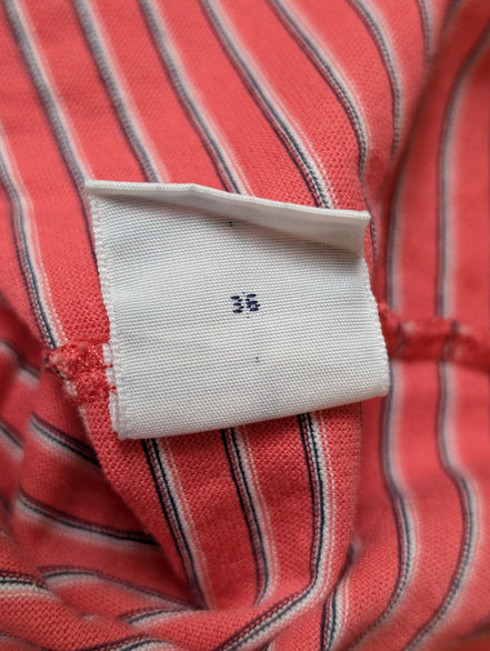 Polo manches courtes Polo Ralph Lauren Golf L rose rayures coton logo marine