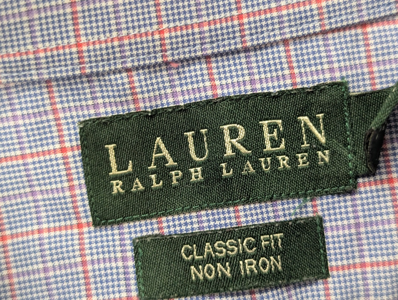 Chemise Lauren Ralph Lauren sans logo bleu à carreaux taille L #22ch