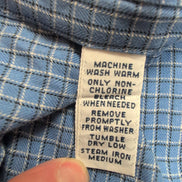 Chemise Ralph Lauren Vintage Blake L bleu carreaux manches longues