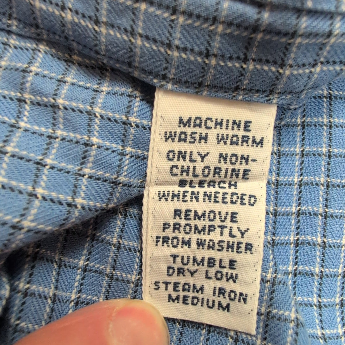 Chemise Ralph Lauren Vintage Blake L bleu carreaux manches longues