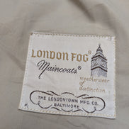 Trench-Coat Long London Fog Femme M Beige Crème Classique Imperméable
