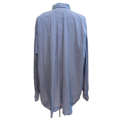 Chemise Ralph Lauren 4XLT Bleu Carreaux Coton Stretch Logo Jaune Grande Taille