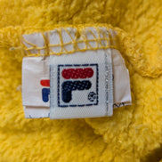 Sweat Fila Vintage 90s - Pull Jaune Éclatant Retro Streetwear - Taille L