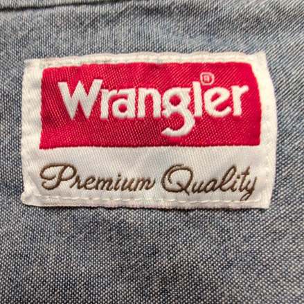 Chemise Wrangler Manches Courtes Effet Jean bleu Taille 3XL