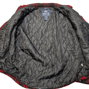 Surchemise Veste Flanelle Matelassée ROUGE AMERICAN RAG Coudières Taille L |265S