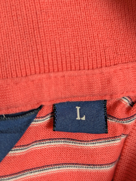 Polo manches courtes Polo Ralph Lauren Golf L rose rayures coton logo marine