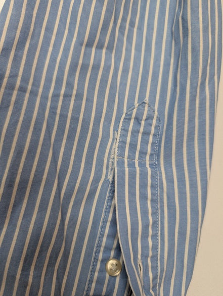 Chemise Nautica à Rayures Bleues & Blanches - Taille M
