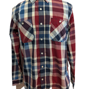 Chemise Levi's à Carreaux Bordeaux Bleu Marine et Blanc - Taille M
