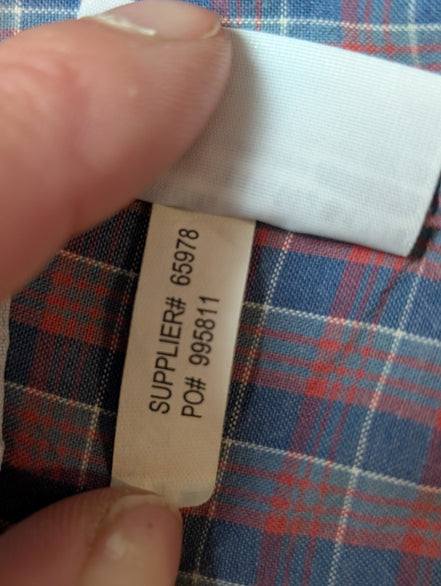 Chemise Polo Ralph Lauren Bleu blanc rouge à carreaux Taille XL - Excellent état