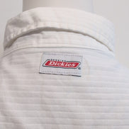 Chemise Dickies 3XL Blanche Rayures Gaufrées 100% Coton Manches Courtes