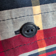 Chemise LEVI'S Homme L Rouge et Bleue à Carreaux Jaunes Manches Courtes