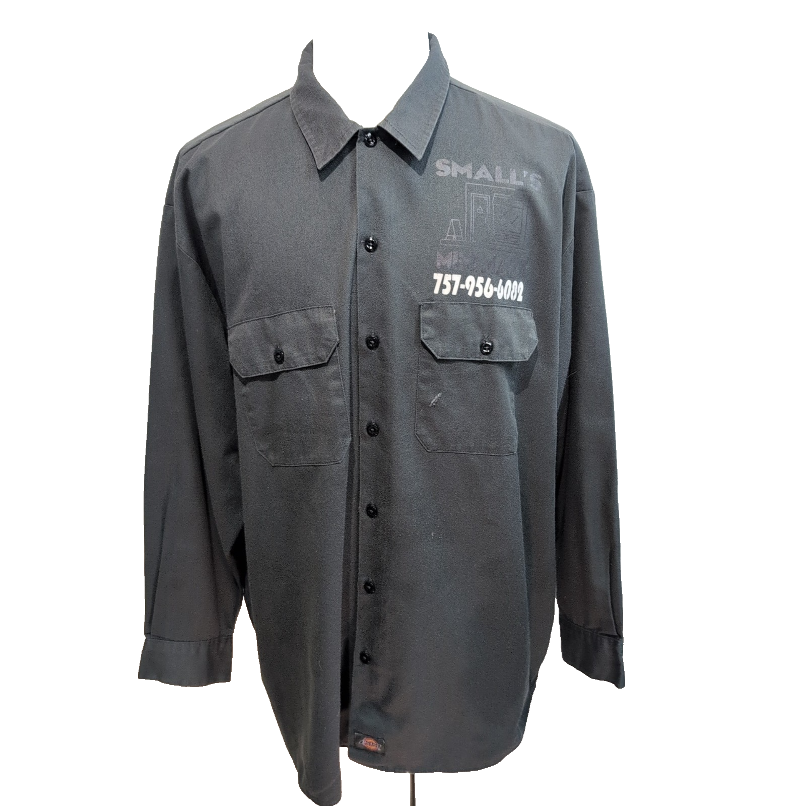 Chemise Dickies 2XL Anthracite Flocage Small's Minimart USA Workwear