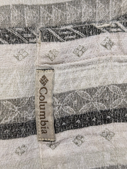 CHEMISE COLUMBIA Manches Courtes L MOTIF PALMIERS Hawaii Tropical Vintage |234S