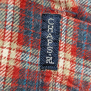 🔥 CHEMISE FLANELLE CHAPS RALPH LAUREN S (P) CARREAUX BLEU ROUGE TBE
