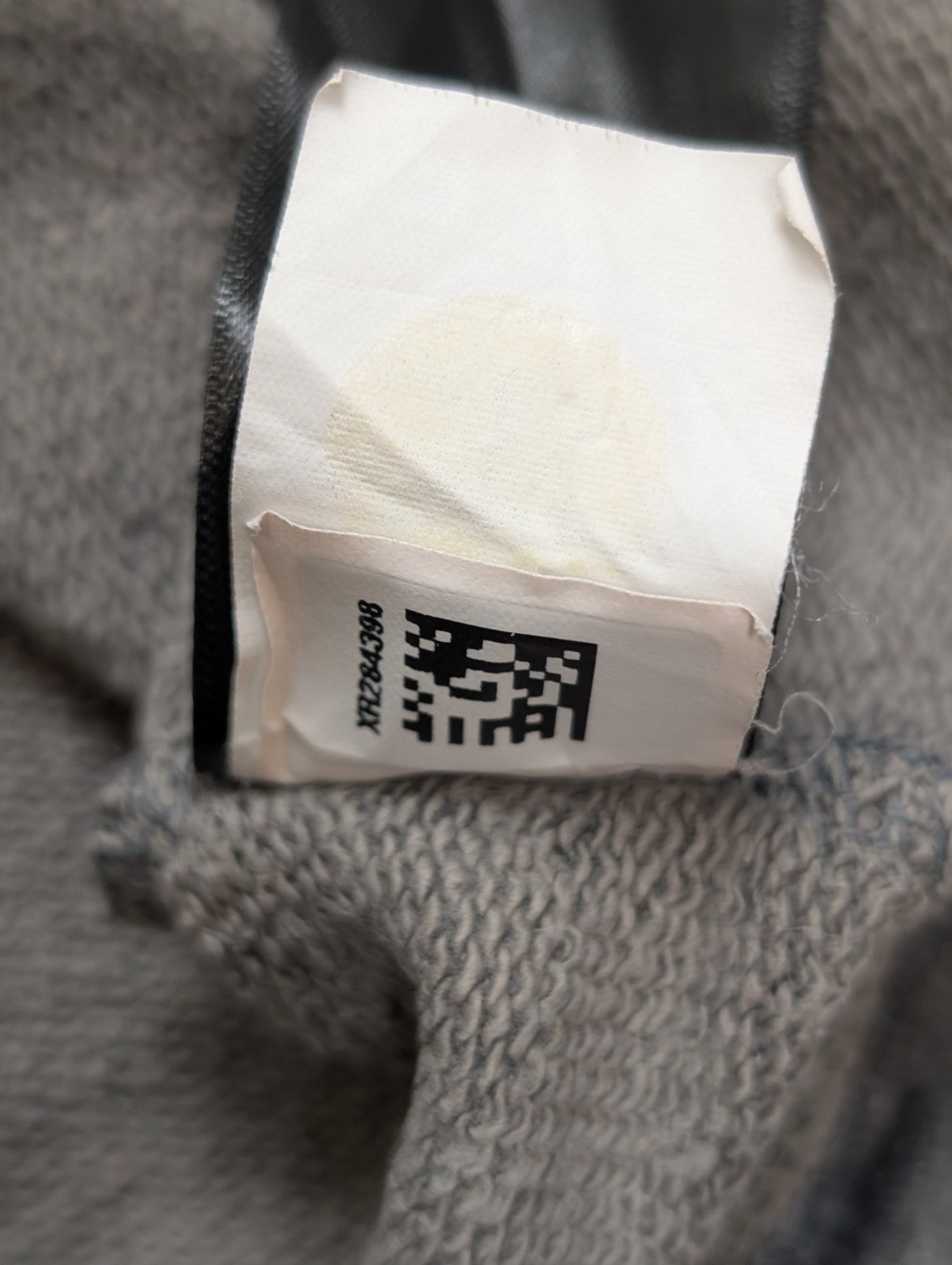 The North Face Sweat Col Rond Gris - Logo Brodé Manche - Taille L Femme