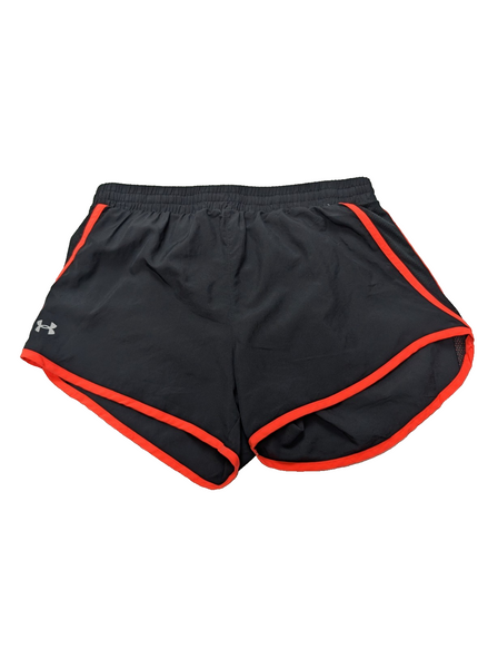 Short Under Armour HeatGear Noir & Orange Fluo - Femme Taille S