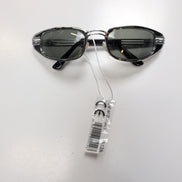 Lunettes de soleil Y2K Branche large Métal chromé Rectangulaire Cyber Steampunk