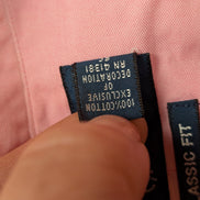 Chemise Ralph Lauren Rose Pâle Manches Longues Classic Fit - Taille L