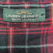 Chemise femme Ralph Lauren (Lauren) flanelle XL rouge vert carreaux