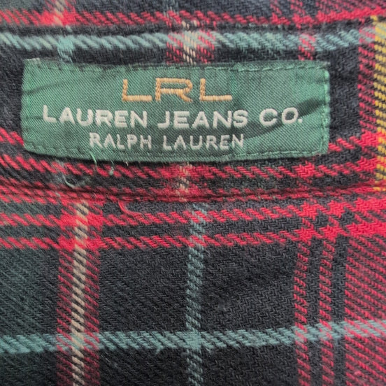 Chemise femme Ralph Lauren (Lauren) flanelle XL rouge vert carreaux