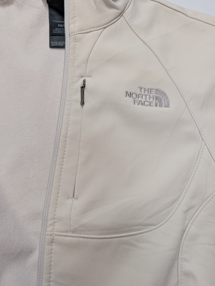 Veste Softshell TNF APEX Femme XS Blanche Coupe-Vent Polaire Technique