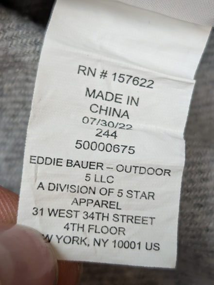 🔥 CHEMISE FLANELLE EDDIE BAUER S (P) MOTIF AZTÈQUE TRIBAL BOUTONS GRAVÉS