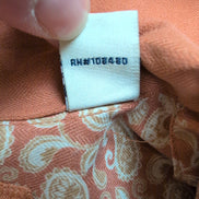 Chemise Hawaïenne Manches Courtes Montego Palms Brodée Soie Orange M