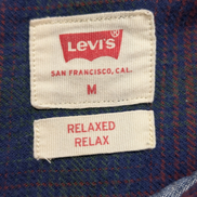 🔥Chemise LEVI'S Relaxed Flanelle Très Épaisse Bordeaux Bleu & Vert Taille M