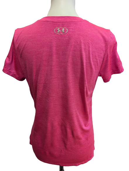 T-shirt de Sport Under Armour HeatGear Rose Femme Taille M