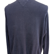 Pull Tommy Hilfiger vintage rare bleu marine col zippé poches homme taille L