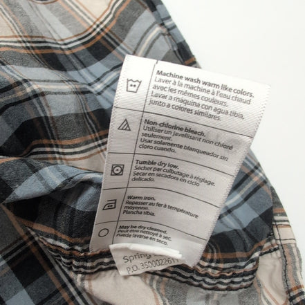 Chemise Carhartt L Bleu Carreaux 100% Coton Manches Courtes 3 Poches